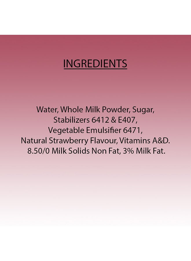 Lacnor Milk Strawberry 180ml Pack of 8 - Image 5