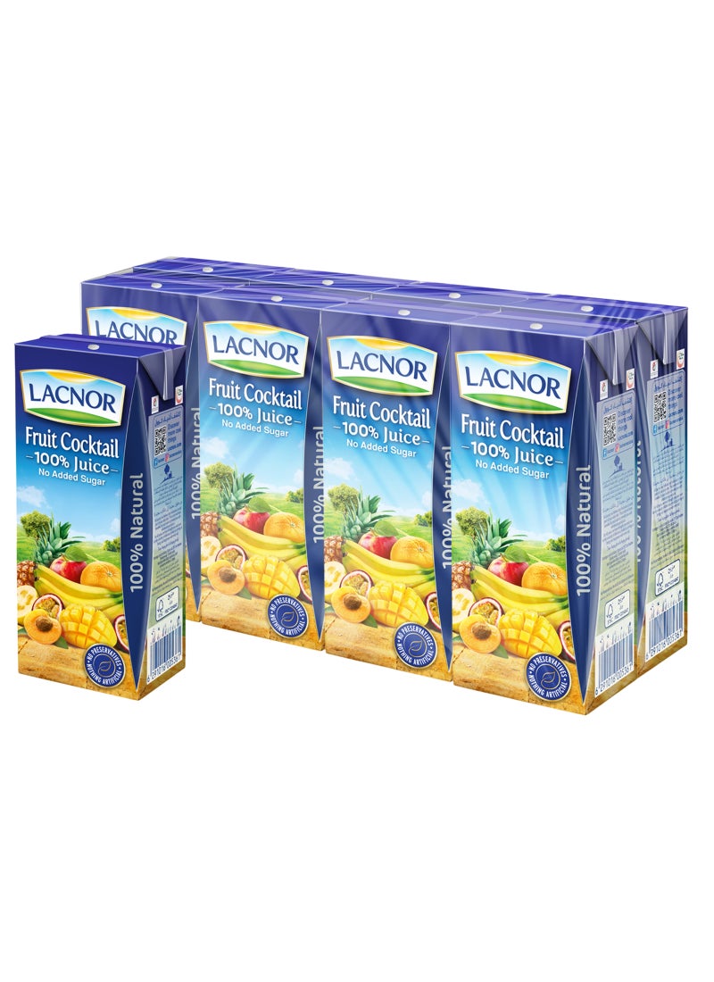 Lacnor Fruit Cocktail 180ml Pack of 8 - Image 1