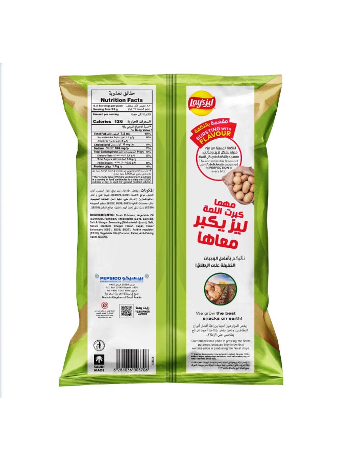 Lays Salt And Vinegar Potato Chips, 155g - Image 2