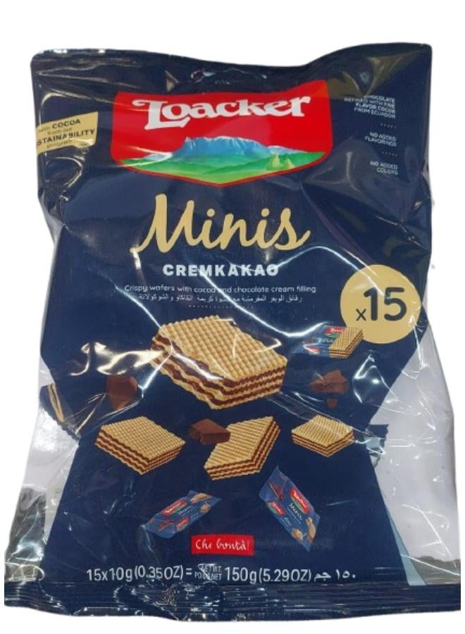 Loacker Minis Cremkakao Wafers 150grams - Image 1