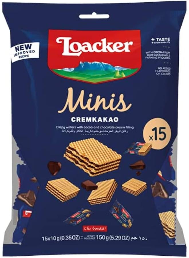 Loacker Minis Cremkakao Wafers 150grams - Image 1