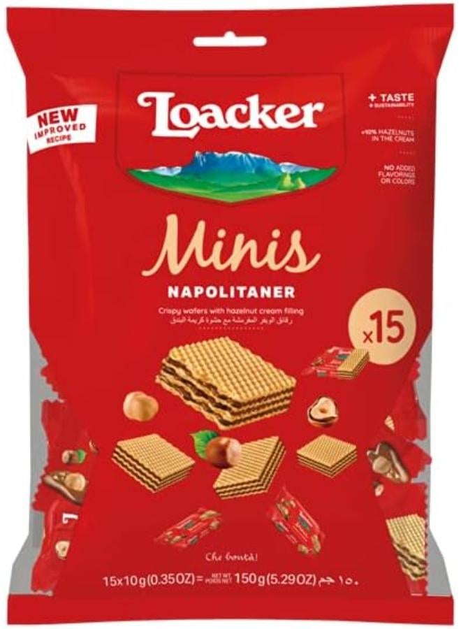 Minis Napolitaner Cream Filled Wafers 150grams