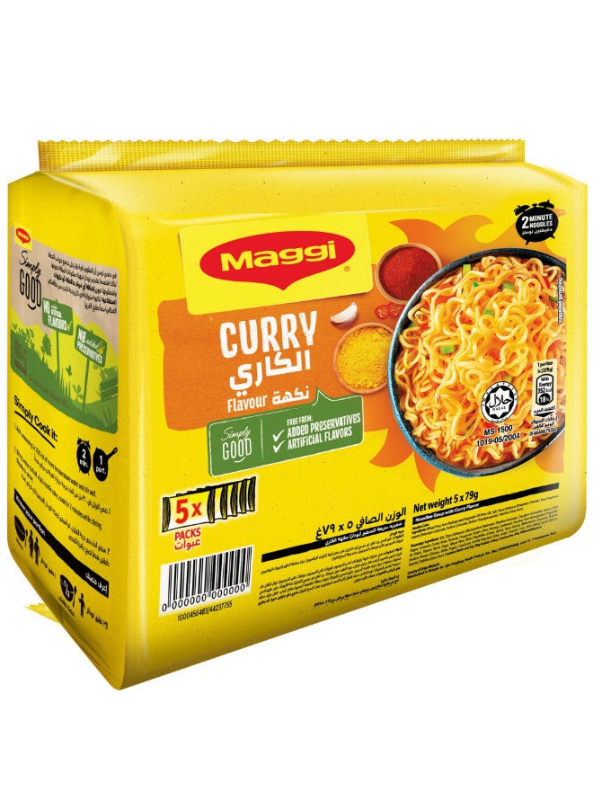 2 Minutes Curry Noodles 79grams Pack of 5