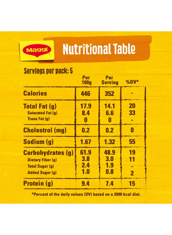Maggi 2 Minutes Curry Noodles 79grams Pack of 5  - Image 3