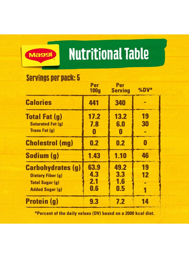 Maggi 2 Minutes Vegetable Noodles 77grams Pack of 5 - Image 3