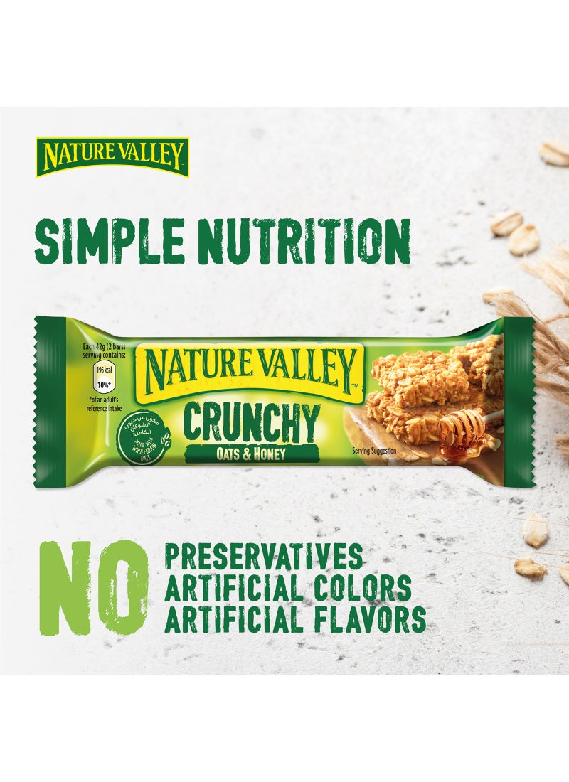 Nature Valley - Crunchy Granola Bars With Oats And Honey 10 Pieces 210grams - Image 1