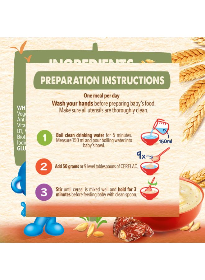 Cerelac - Cerelac Infant Cereal Tin With Wheat And Dates 400grams - Image 1