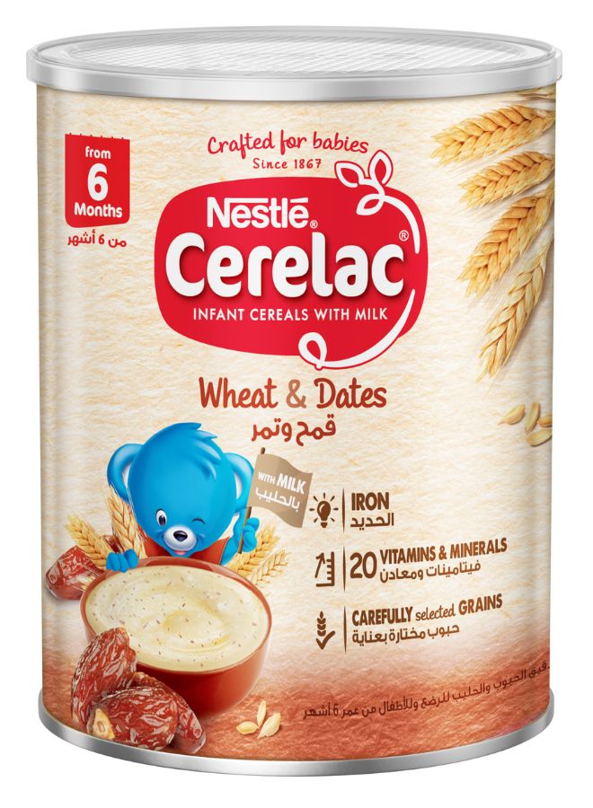 Cerelac - Cerelac Infant Cereal Tin With Wheat And Dates 400grams - Image 1