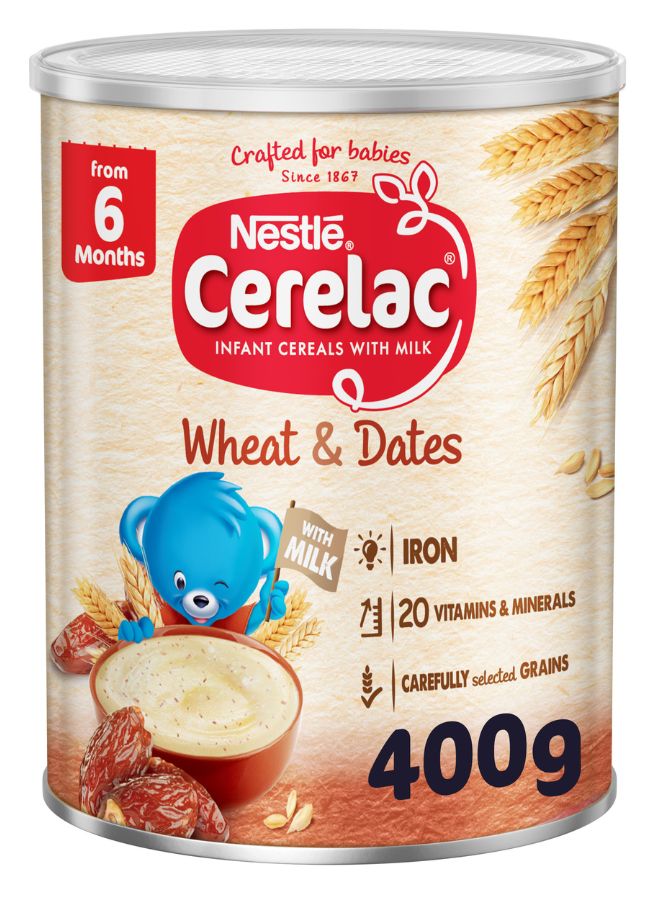 Cerelac - Cerelac Infant Cereal Tin With Wheat And Dates 400grams - Image 1