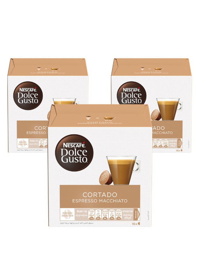 نسكافيه دولتشي قوستو قهوة اسبريسو ماكياتو 16 كبسولة اسبريسو - Image 1