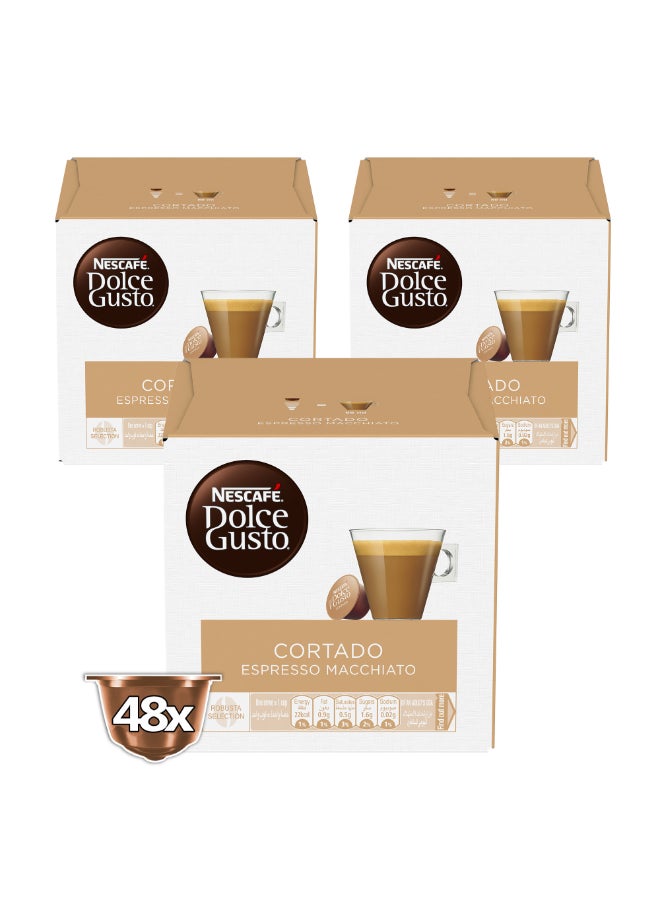 نسكافيه دولتشي قوستو قهوة اسبريسو ماكياتو 16 كبسولة اسبريسو - Image 2