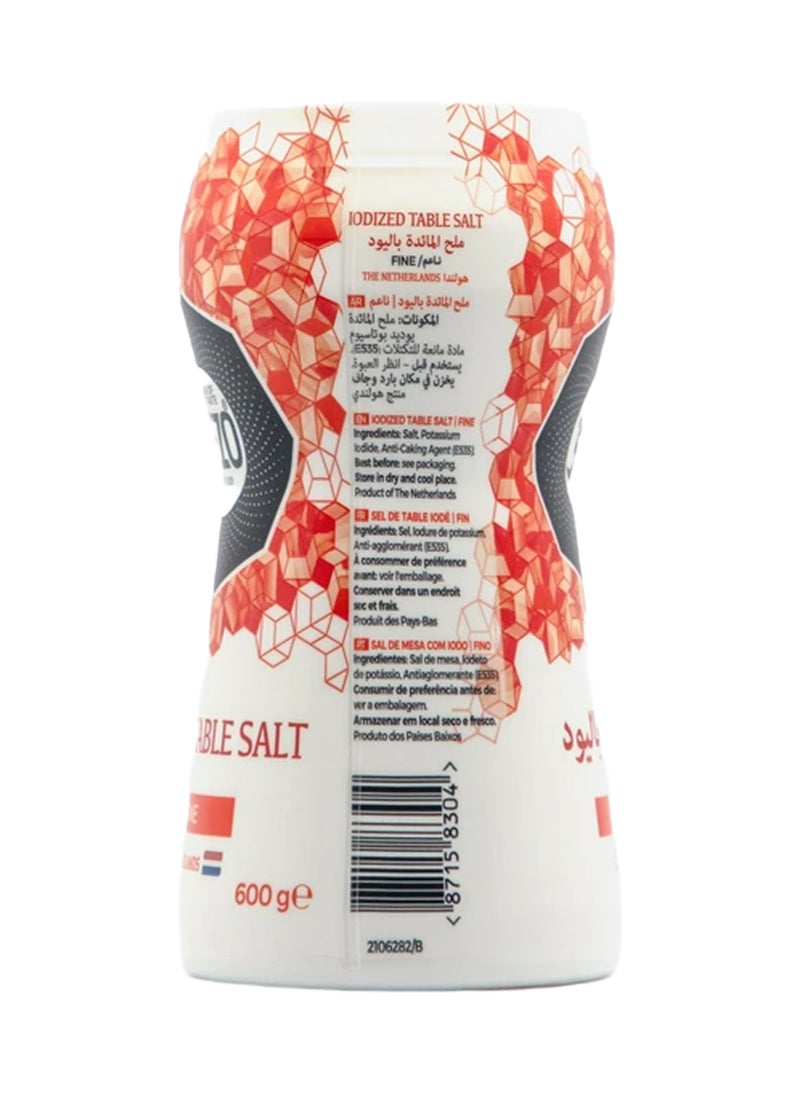 نيزو ملح طاولة ناعم ومعالج باليود في عبوة رش حمراء 600جرام - Image 4