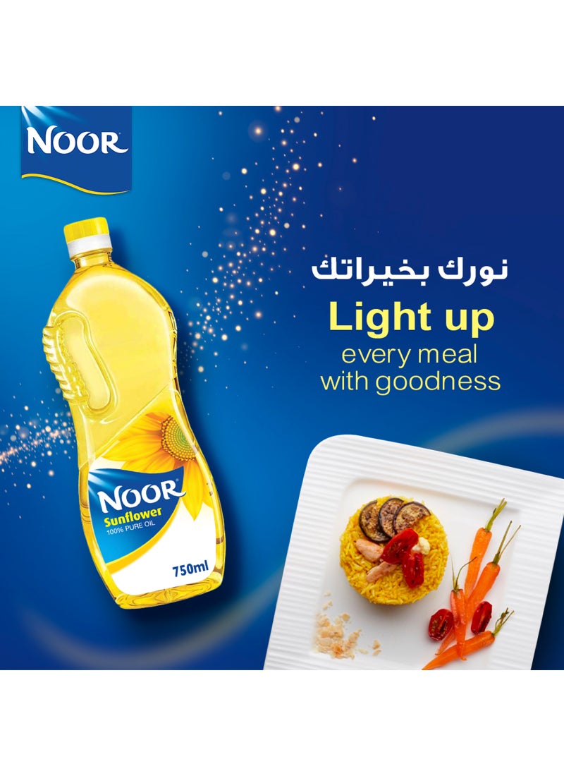 Noor Pure Sunflower Oil 750ml - Image 2