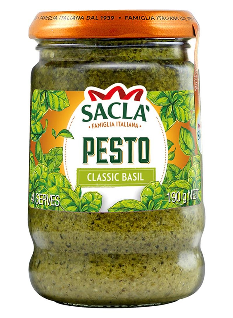 Sacla Pesto Classic Basi 190grams - Image 1
