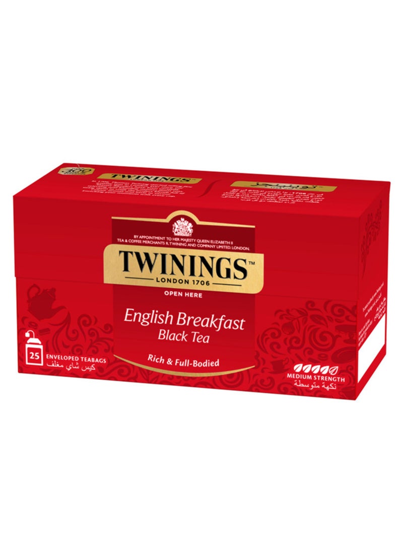 Twinings English Breakfast Tea 25 Teabags 50grams - Image 3