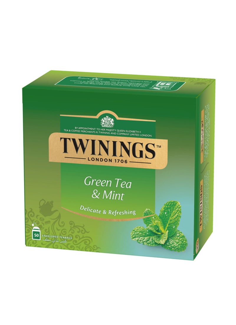 تويننجز شاي أخضر بالنعناع من المملكة المتحدة نعناع 75جرام - Image 3