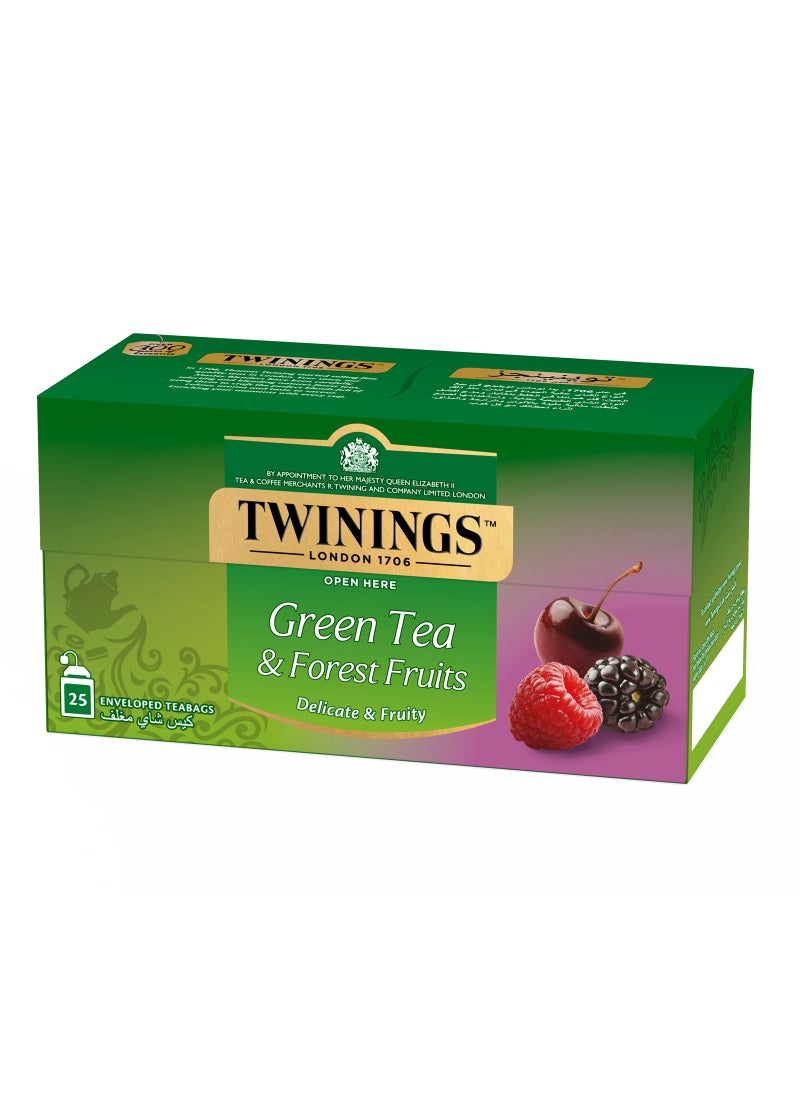 Twinings Green Tea With Forest Fruits 25 Bags 1.5grams  - Image 3
