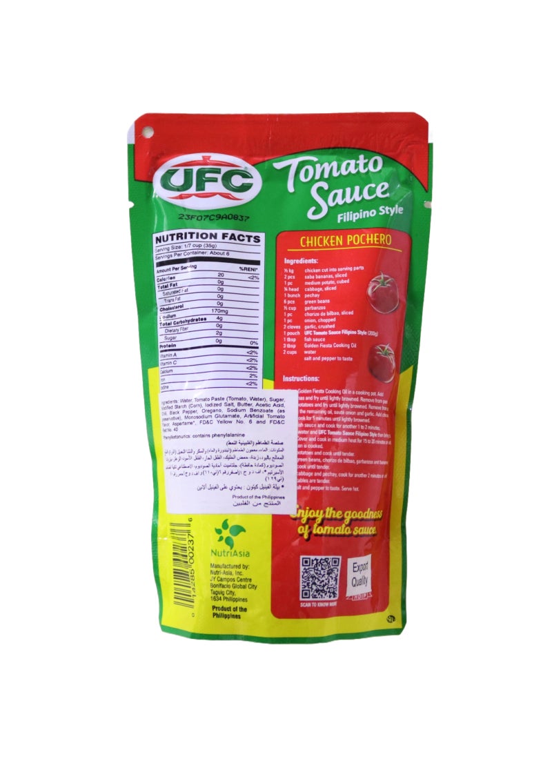 Ufc Tomato Sauce Sweet Filipino Style 200grams - Image 2