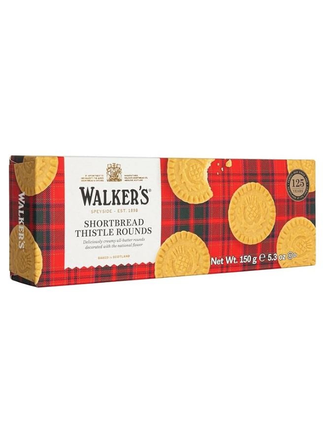 Walker's - Pure Butter Shortbread Rounds 150grams - Image 1