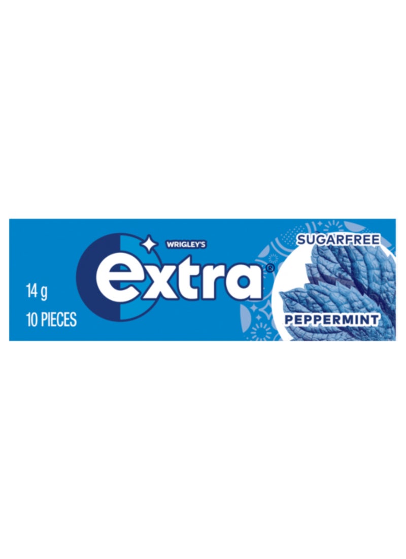 Wrigley's Extra Peppermint Sugar Free Chewing Gum 14grams - Image 1