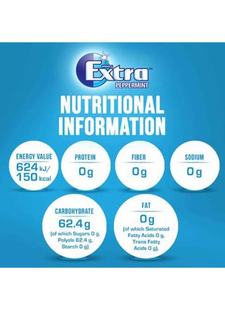 Extra Peppermint Sugar Free Chewing Gum 14grams - view 4