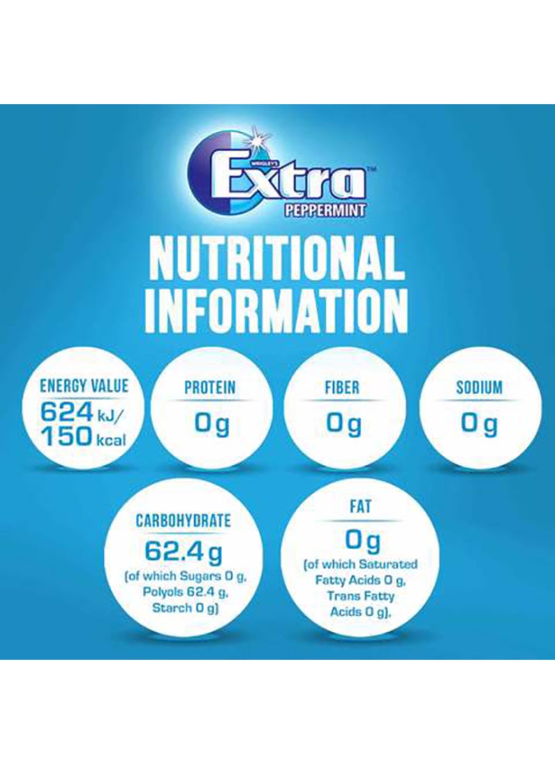 Wrigley's Extra Peppermint Sugar Free Chewing Gum 14grams - Image 4