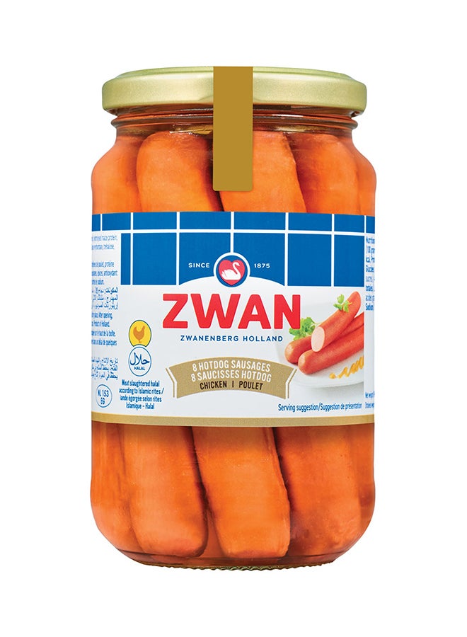 Zwan Chicken 8 Hot Dog Sausages 270grams - Image 1