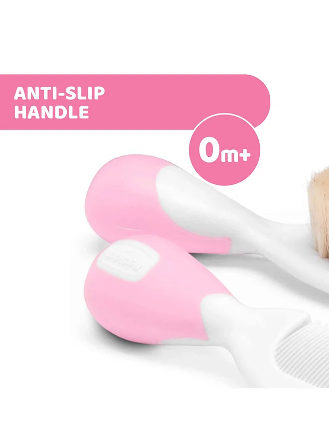 Chicco Brush And Comb 0M+, Pink