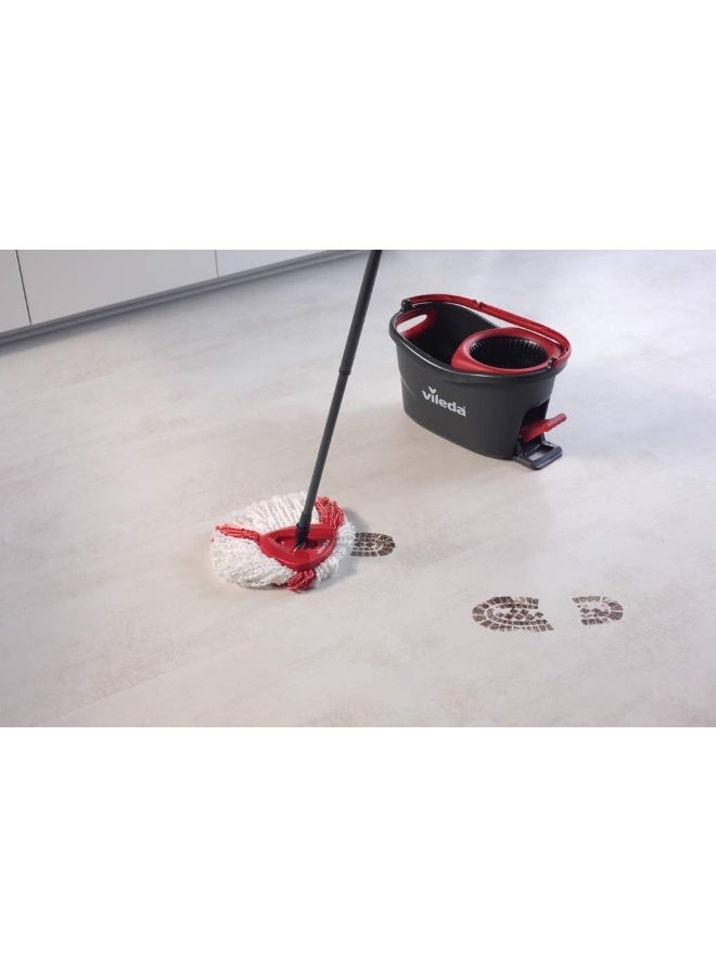 Vileda Turbo 2in1 spin mop system Black/White/Red 29.6 x 48.6 x 29.3cm - Image 3