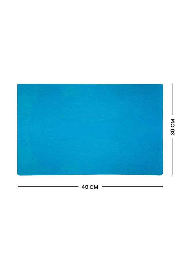RAJ Kitchen Master Plastic Cutting Board Chopping Board Blue 40x30x2cm  - Image 3