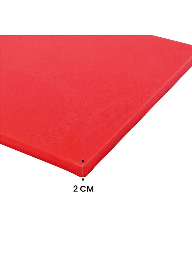 RAJ Kitchen Master Plastic Cutting & Chopping Board Red 40x30x2cm - Image 2