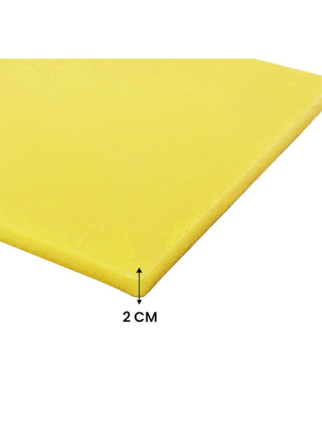 RAJ Kitchen Master Plastic Cutting Chopping Board Yellow 60x40x2cm  - Image 2