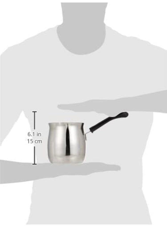 راج غلاية قهوة من المعدن أسود/ فضي 850ملليلتر - Image 2