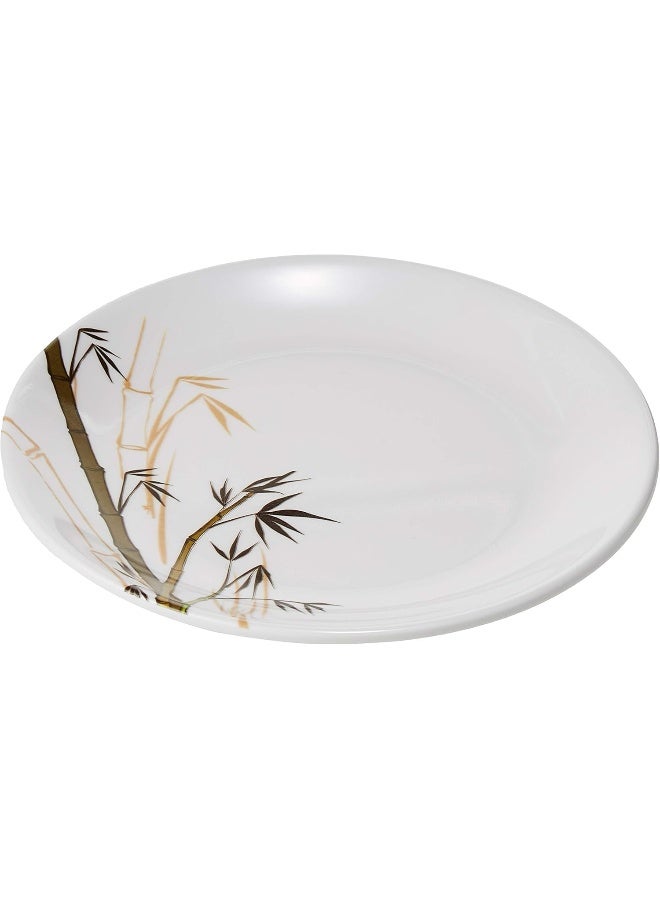 دينويل طبق جانبي من الميلامين بتصميم نبات الخيزران أبيض/أخضر 7.5بوصة - Image 2