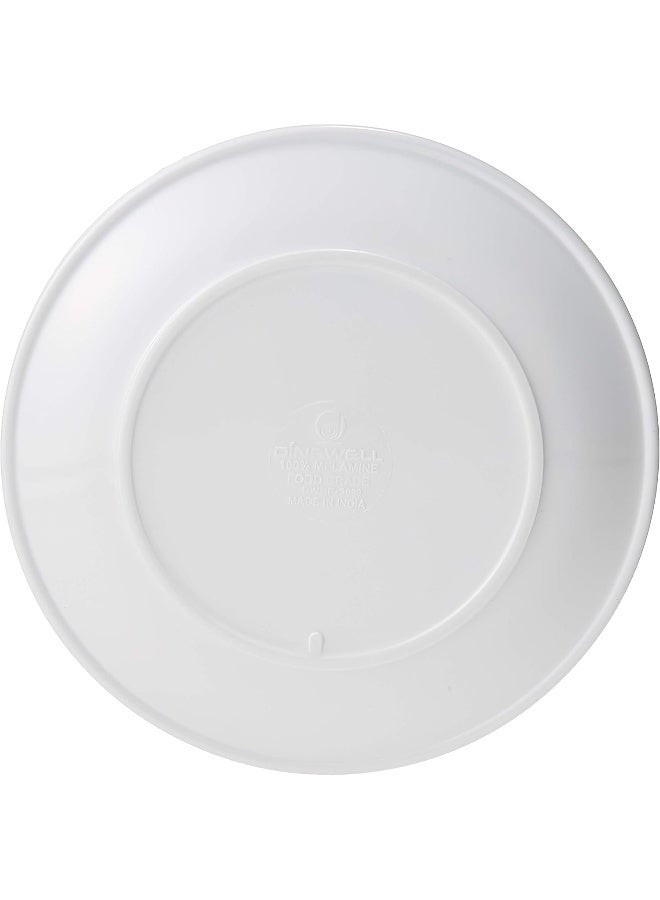 دينويل طبق جانبي من الميلامين بتصميم نبات الخيزران أبيض/أخضر 7.5بوصة - Image 3