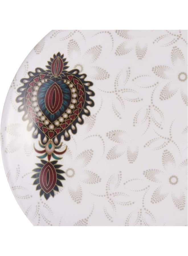 دينويل طبق جانبي جولز من الميلامين أبيض/بني 7.5بوصة - Image 4