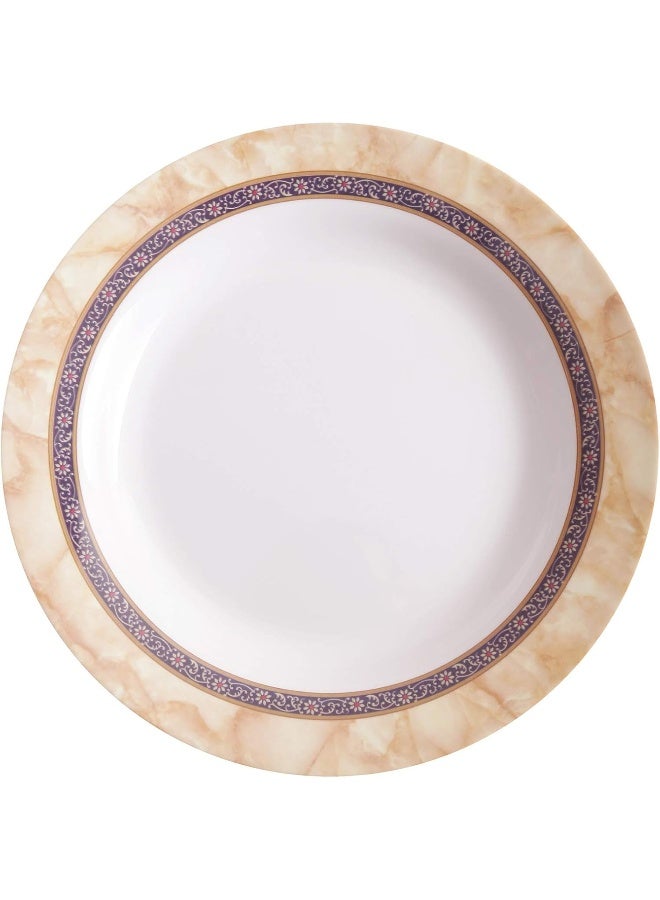 دينويل صحن حساء من هورتينسيا أبيض/بيج 9بوصة