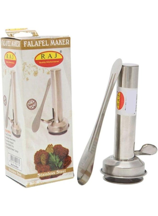 Raj Falafel Maker Set, Silver, 13 Cm, Stainless Steel, FM0001, Non-Stick Falafel Maker Tool Silver 13cm - Image 1