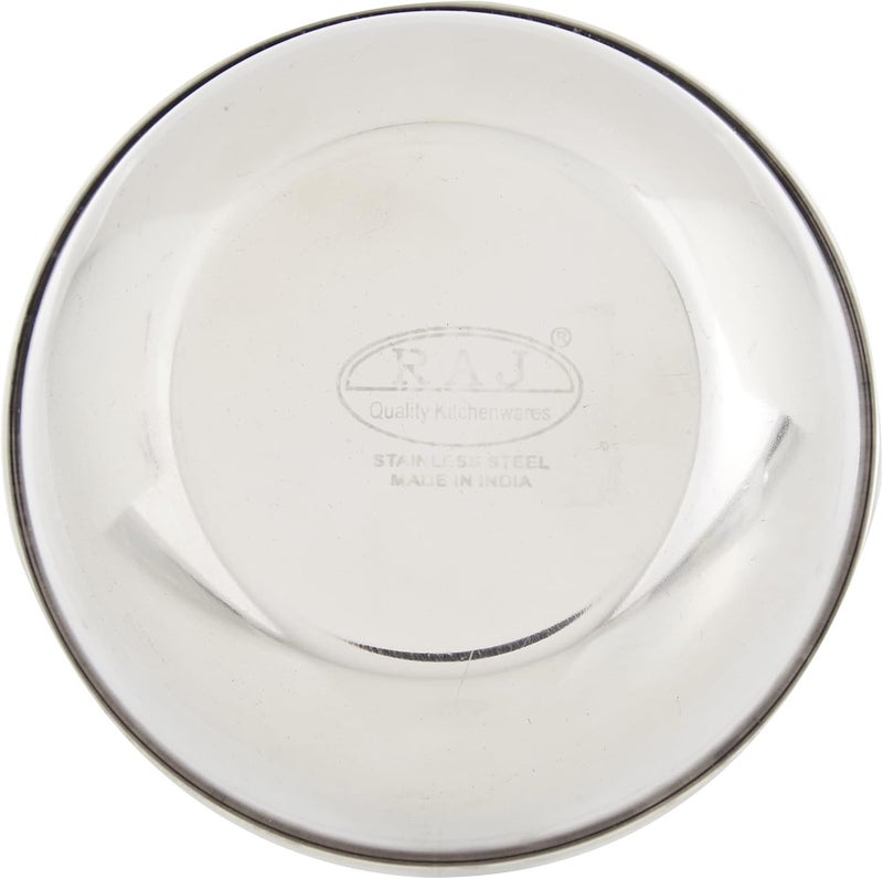 Raj Stainless Steel Serving Bowls, 9 cm, MV0005, Curry Bowl, Salad Bowl, Side Bowl, Dessert Bowl Silver 9x3.5cm - Image 3