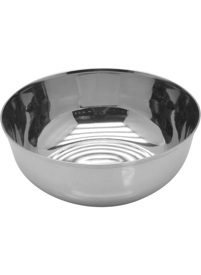 Raj Stainless Steel Serving Bowls, 15 cm, MV0008, Curry Bowl, Salad Bowl, Side Bowl, Dessert Bowl Silver 15cm - Image 2
