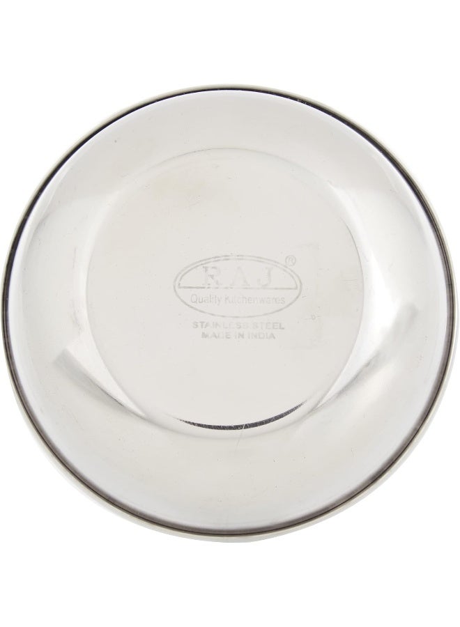 Raj Stainless Steel Serving Bowls, 10 cm, MV05.5, Curry Bowl, Salad Bowl, Side Bowl, Dessert Bowl Silver 10cm - Image 3