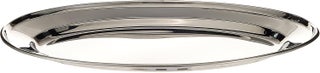 Raj Stainless Steel Oval Serving Tray, 30cm, OT0030, Rice Plate, Salad Plate, Side Plate, Platter, Serving Plate Silver - view 2