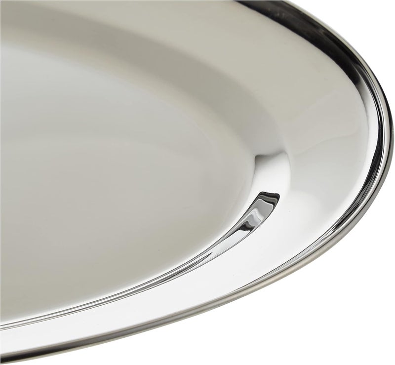 راج صينية بيضاوية ستانلس ستيل فضي - Image 4