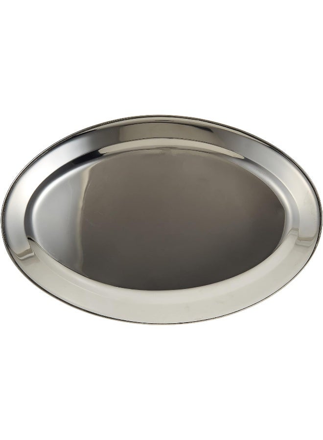 راج صينية بيضاوية ستانلس ستيل فضي - Image 3