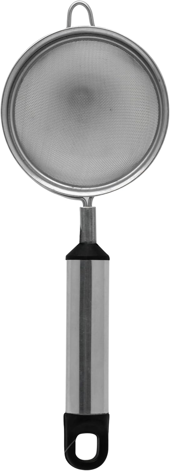 RAJ STAINLESS STEEL PIPE HANDLE TEA STRAINER, 7 CM, SILVER, PHTS01, Tea Sifter, Juice Strainer, Lime Strainer Silver/Black 7cm - Image 3