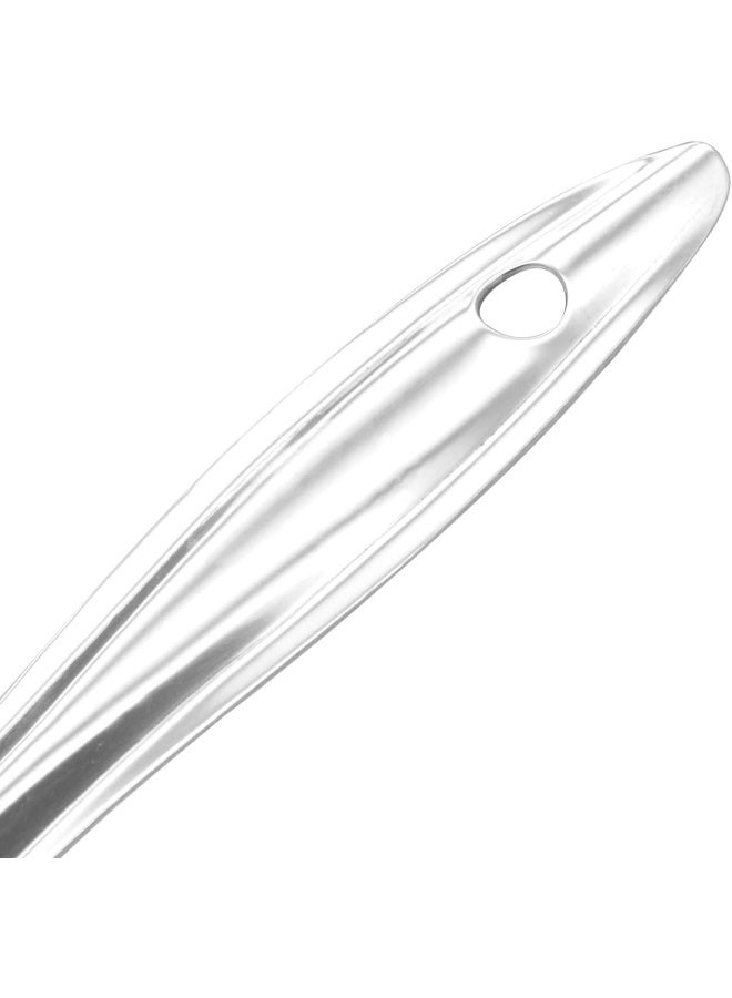 راج مغرفة لتقديم أكلات الباولو، مصنوعة من الستانلس ستيل فضي 9x24سم - Image 5