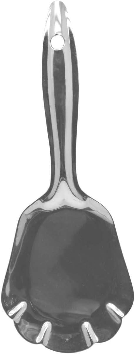 راج مغرفة لتقديم أكلات الباولو، مصنوعة من الستانلس ستيل فضي 9x24سم - Image 4