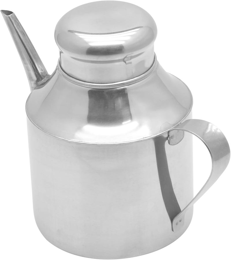 راج علبة حفظ الزيت من الستانلس ستيل فضي - Image 3