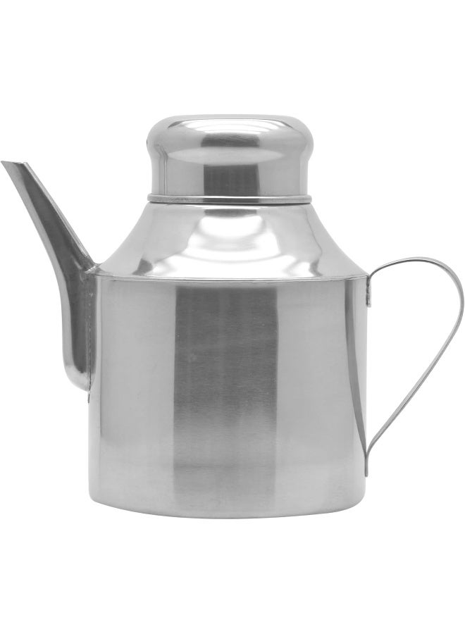 راج علبة حفظ الزيت من الستانلس ستيل فضي - Image 1