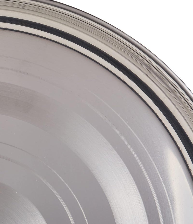 راج طبق من الستانلس ستيل فضي 41سم - Image 3